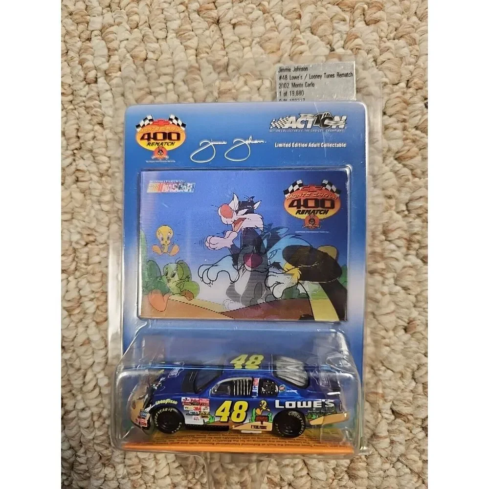 ACTION Lowe's #48 1:64 Jimmy Johnson 2002 Monte Carlo‎ Limited Ed Looney Tunes